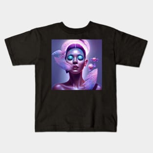 SURREAL BEUTIFUL GIRL jellyfish Kids T-Shirt